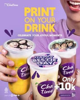 Promo Harga Print on Your Drink  - Chatime