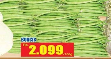 Promo Harga Buncis per 100 gr - Hari Hari