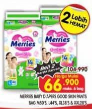 Promo Harga Merries Pants Good Skin L44, M50, XXL28, XL38 28 pcs - Superindo