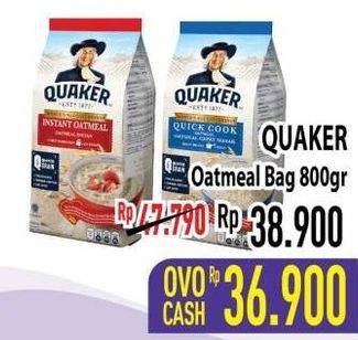 Promo Harga QUAKER Oatmeal Instant 800 gr - Hypermart