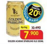 Promo Harga Acaraki Golden Sparkling 320 ml - Superindo