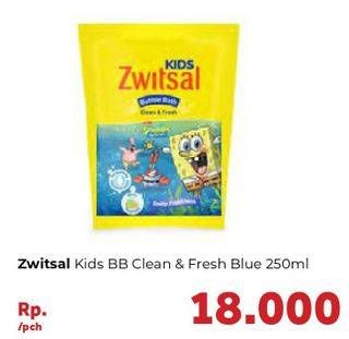 Promo Harga ZWITSAL Kids Bubble Bath Clean Fresh Blue 250 ml - Carrefour