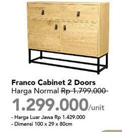 Promo Harga Franco Cabinet 2 Doors  - Carrefour