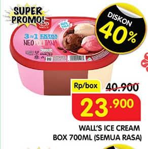 Promo Harga Walls Ice Cream All Variants 700 ml - Superindo