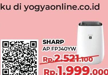 Promo Harga SHARP Air Purifier FP-J40YW  - Yogya