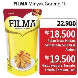 Promo Harga Filma Minyak Goreng 1000 ml - Alfamidi