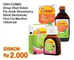 Promo Harga OBH COMBI Obat Batuk Flu Anak/Berdahak/Plus Flu   - Indomaret