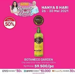 Promo Harga BOTANECO GARDEN Chia Seed Oil & Honey Shampoo 500 ml - Guardian