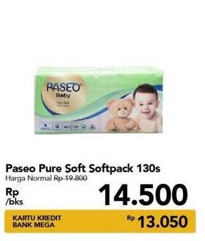 Promo Harga PASEO Baby Pure Soft 130 sheet - Carrefour