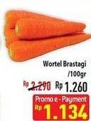 Promo Harga Wortel Berastagi per 100 gr - Hypermart