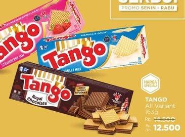 Promo Harga Tango Wafer All Variants 163 gr - LotteMart