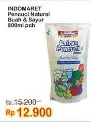 Promo Harga INDOMARET Cairan Pencuci Natural Jeruk Nipis, Citrus Daun Mint 800 ml - Indomaret