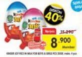 Promo Harga Kinder Joy Chocolate Crispy Girls, Boys 20 gr - Superindo