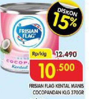 Promo Harga FRISIAN FLAG Susu Kental Manis Cocopandan 370 gr - Superindo