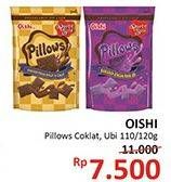 Promo Harga OISHI Pillows Coklat, Ubi 120 gr - Alfamidi