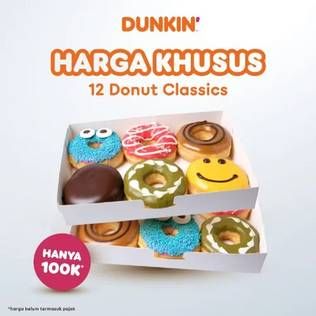 Promo Harga Harga Khusus 12 Donut Classics  - Dunkin Donuts