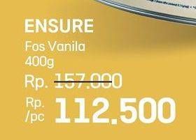 Promo Harga Ensure Nutrition Powder FOS Vanila 400 gr - LotteMart
