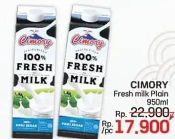 Promo Harga Cimory Fresh Milk Full Cream 950 ml - LotteMart