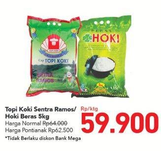 Promo Harga Topi Koki Beras Setra Ramos/Hoki Beras  - Carrefour