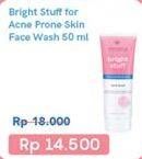 Promo Harga EMINA Bright Stuff Face Wash Acne Prone 50 ml - Indomaret