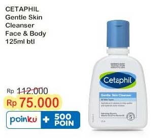 Promo Harga Cetaphil Gentle Skin Cleanser 125 ml - Indomaret
