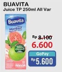 Promo Harga Buavita Fresh Juice All Variants 250 ml - Alfamart