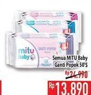 Promo Harga MITU Baby Wipes Ganti Popok All Variants 50 pcs - Hypermart