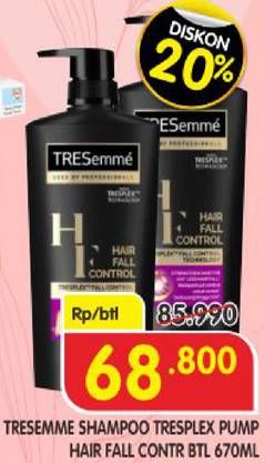 Promo Harga TRESEMME Shampoo Hair Fall Control 670 ml - Superindo