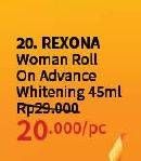 Promo Harga Rexona Deo Roll On Advanced Whitening 50 ml - Guardian