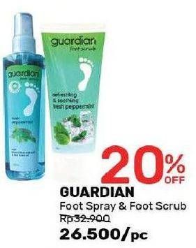 Promo Harga GUARDIAN Foot Spray & Foot Scrub  - Guardian