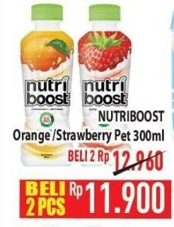 Promo Harga Minute Maid Nutriboost Orange, Strawberry 300 ml - Hypermart