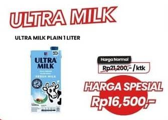 Promo Harga Ultra Milk Susu UHT Full Cream 1000 ml - Carrefour