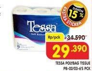 Promo Harga TESSA Facial Tissue PB-02/03 6 pcs - Superindo