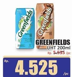 Promo Harga Greenfields UHT 200 ml - Hari Hari