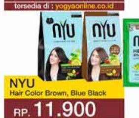 Promo Harga NYU Hair Color Nature Blue Black, Natural Brown 30 ml - Yogya