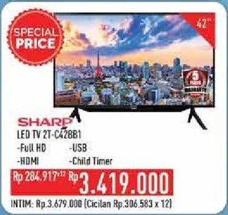 Promo Harga SHARP 2T-C42BB1i | Android TV 42"  - Hypermart