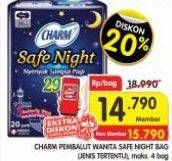 Promo Harga Charm Safe Night Wing 29cm, Wing 35cm 12 pcs - Superindo