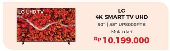 Promo Harga LG 4K SMART TV UHD 50", 55" UP8000PTB  - Erafone