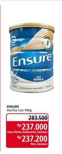 Promo Harga ENSURE Nutrition Powder FOS Vanila 900 gr - Alfamidi