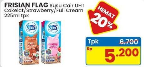 Promo Harga Frisian Flag Susu UHT Purefarm Swiss Chocolate, Strawberry, Full Cream 225 ml - Indomaret