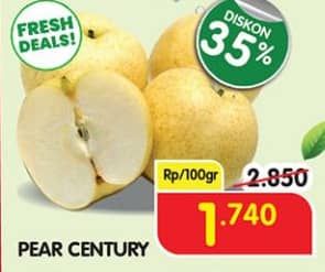 Promo Harga Pear Century per 100 gr - Superindo