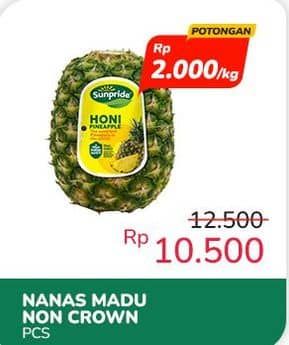 Honi Sunpride Nanas  Diskon 16%, Harga Promo Rp10.500, Harga Normal Rp12.500, Indomaret Fresh