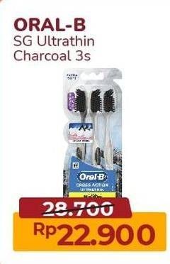 Promo Harga ORAL B Toothbrush Ultra Thin 3 pcs - Alfamart