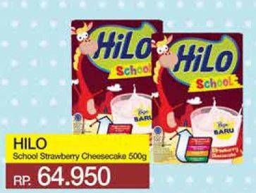 Promo Harga HILO School Susu Bubuk Strawberry Cheesecake 500 gr - Yogya