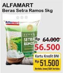 Promo Harga Alfamart Beras Setra Ramos 5000 gr - Alfamart