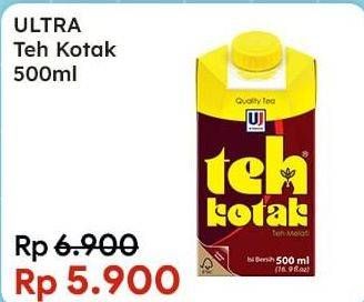 Promo Harga Ultra Teh Kotak 500 ml - Indomaret