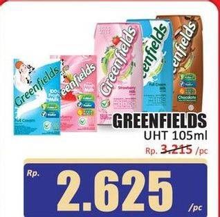 Promo Harga Greenfields UHT 105 ml - Hari Hari