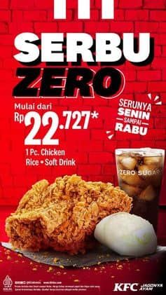 Promo Harga Serbu Zero  - KFC