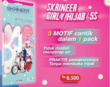 Promo Harga SKRINEER Masker Hijab 5 pcs - Alfamart