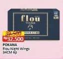 Promo Harga Pokana Flou Pembalut SAP Ultrathin 0,7 mm Heavy Wings 34 Cm 6 pcs - Alfamart